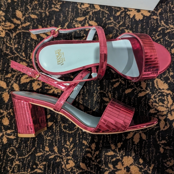 Frances Valentine Pink Sandals - Picture 1 of 7
